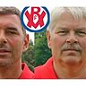 Helmut Hoffmann (r.) wird Cheftrainer beim VfR Mannheim II. Danny Winkler (l.) wird sein Co-Trainer.
