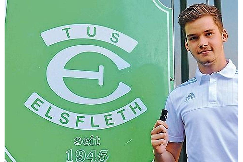 Der 17-jährige Malte Rathke pfeift für den TuS Elsfleth Fußballspiele in der Bezirksliga. Evelyn Eischeid