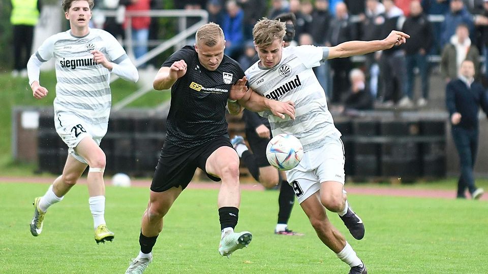 Mit starker Gegenwehr müssen die Geretsrieder um Belmin Idrizovic (Mi.) im heutigen Relegationsrückspiel in Schwabmünchen rechnen. Doch der TuS geht mit einem Vier-Tore-Vorsprung ins Rennen.