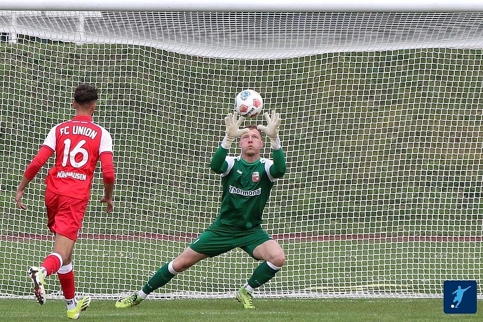 Unions Torwart Damian Zamiar musste nach 4 Siegen die erste Saisonniederlage einstecken.