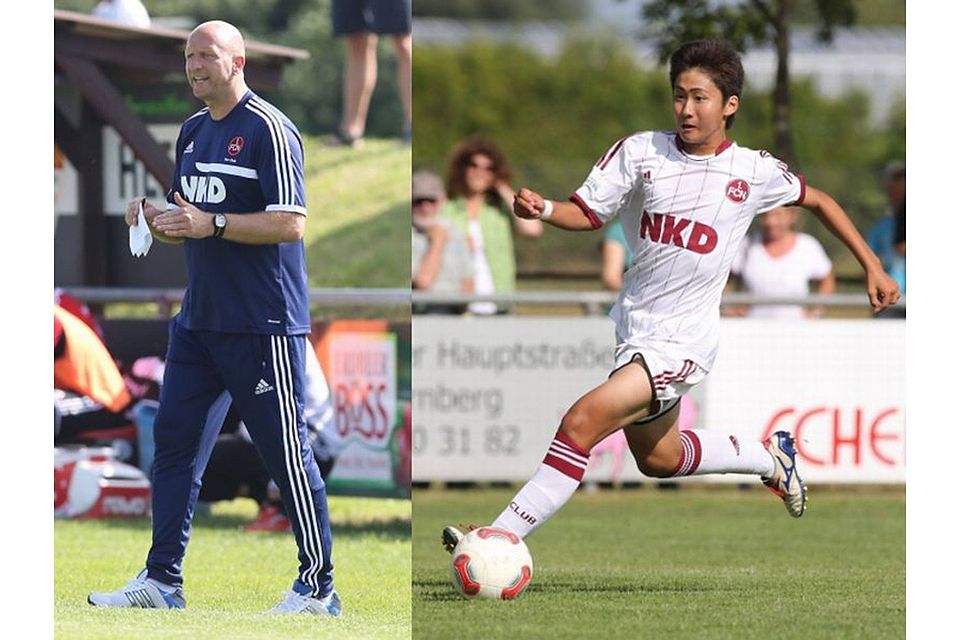 Zwei, die bislang gar nichts mit dem 1. FCN zu tun hatten: Trainer Roger Prinzen (li.) soll die Mannschaft kennenlernen, Takayuki Nukiba möchte sich für eine Verpflichtung empfehlen. F: Zink