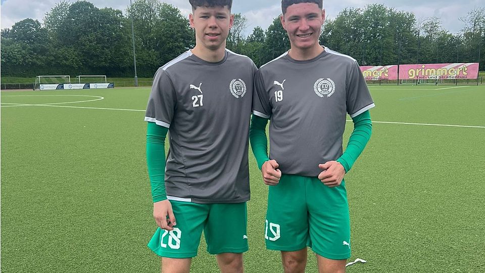 NIklas Schiller (li.) und Stefan Okkert freuen sich auf den Sprung in den Oberliga-Kader.