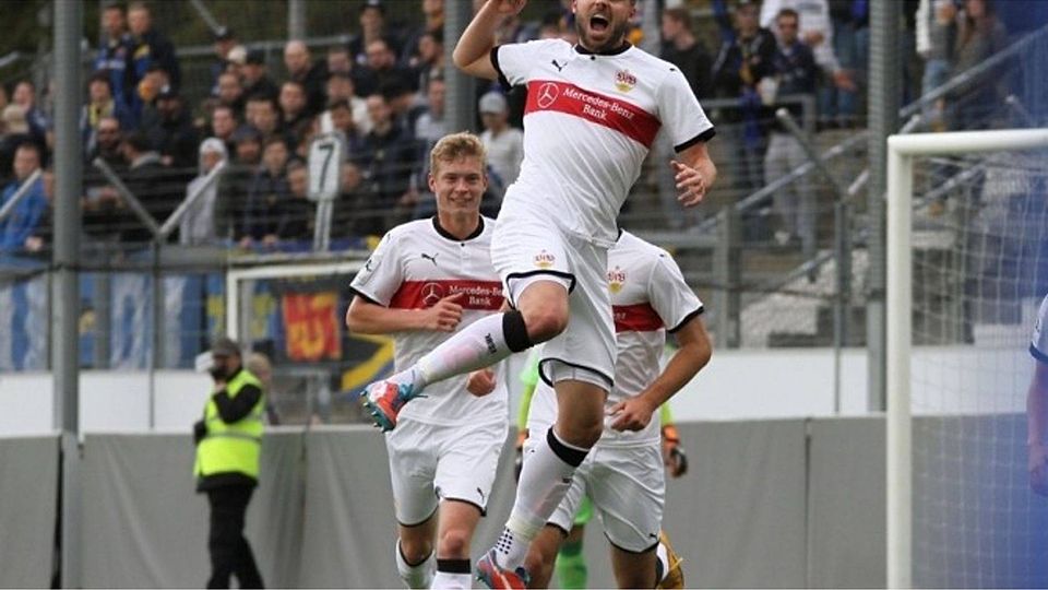 Der VfB Stuttgart II belegt im Power-Ranking den elften Tabellenplatz. Foto: Lommel