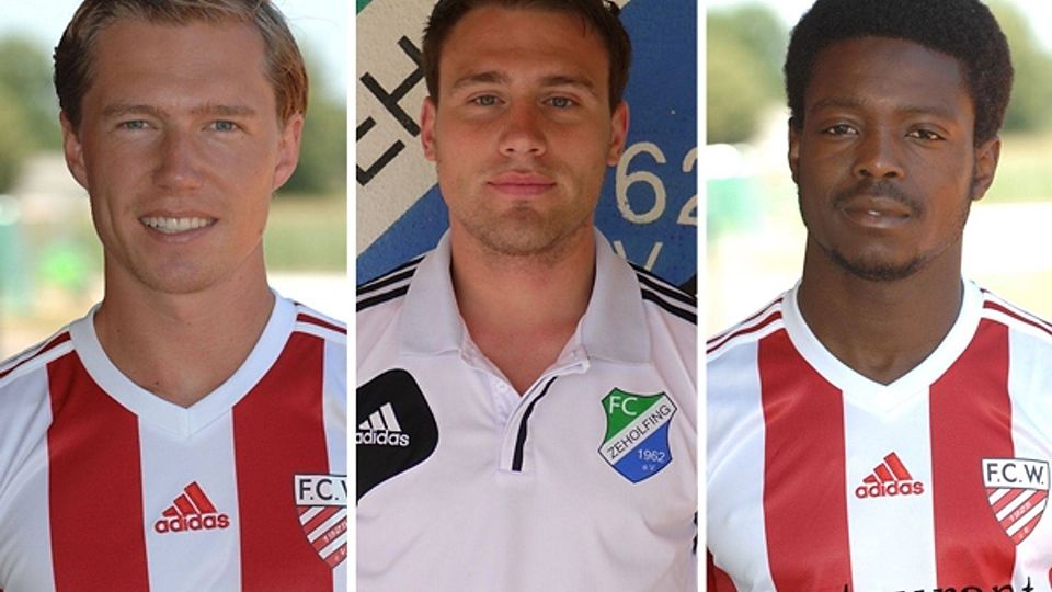 Stephan Liefke (li.), Maximilian Wieder (mi.) und Saydi Akanji haben sich dem FC Dingolfing angeschlossen   Montage: Andreas Santner