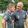 Eine langjährige Zusammenarbeit beim TSV Meitingen ging zu Ende. Trainer Pavlos Mavros (links) und Abteilungsleiter Torsten Vrazic haben sich künftig weniger zu sagen.