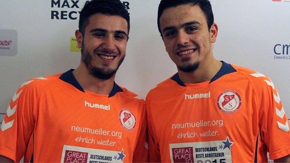 Farid Agha (links) und Khalet Agha (beide noch im Trikot des SV Seligenporten) haben sich in der Winterpause dem SC 04 angeschlossen. F: privat