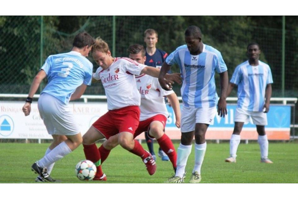 Der FC Freihung (hellblau) rangiert als Aufsteiger auf dem vierten Tabellenplatz Der FC Freihung (hellblau) rangiert als Aufsteiger auf dem vierten Tabellenplatz