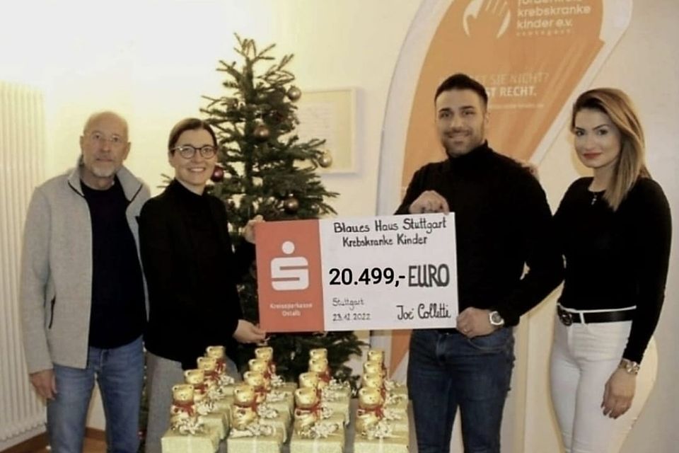 Über 20.000 € gesammelt Spendenaktion von Joe Colletti voller Erfolg