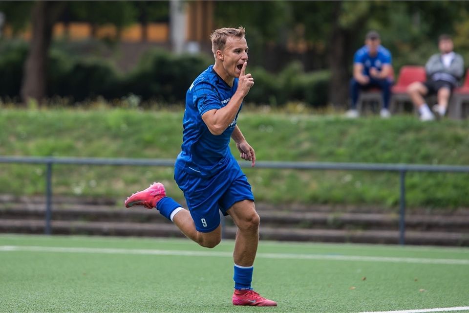 Max Bausch jubelte vierfach für die TuS Mündelheim.