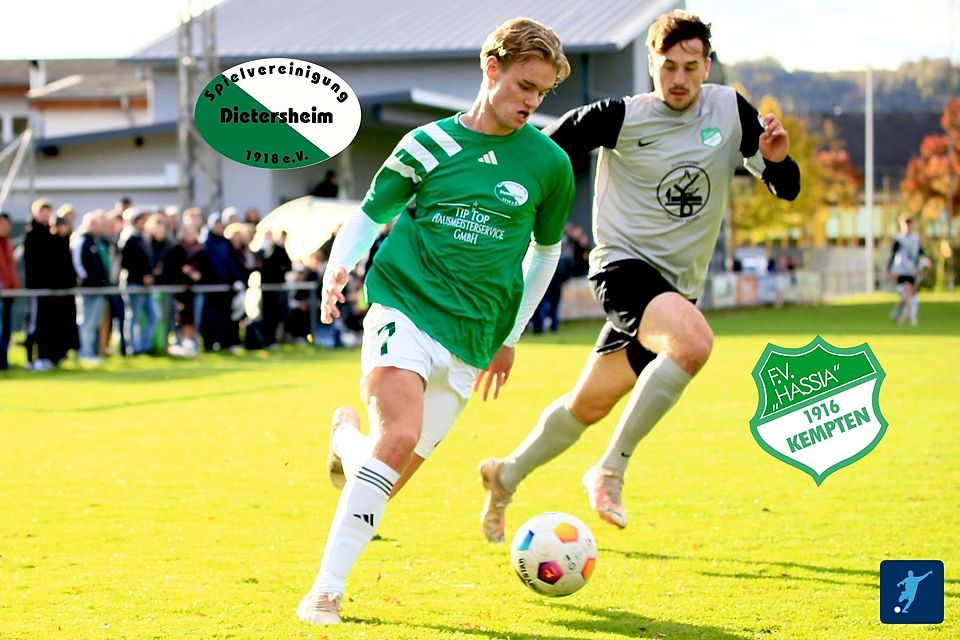 Die Spvgg. Dietersheim entschied das Derby gegen den FV Hassia Kempten für sich.
