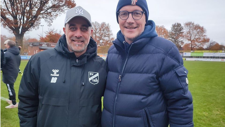Robert Balaz (li.) und Heiko Spiering beim SV Todesfelde.