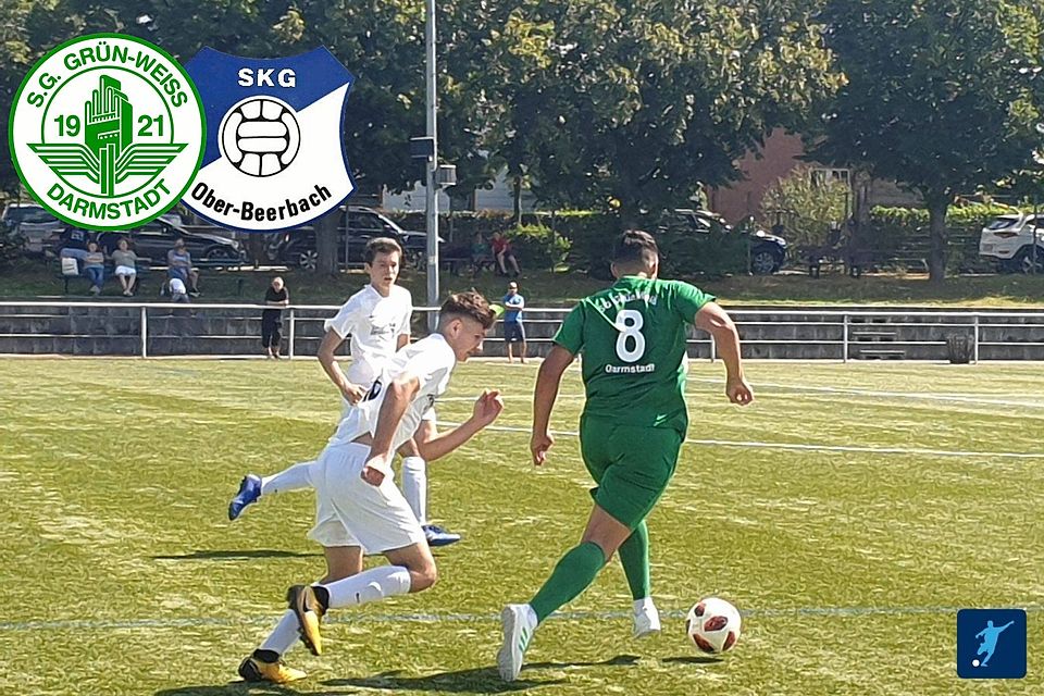 Im kommenden Duell mit dem ersten Verfolger SKG Ober-Beerbach kann Tabellenführer Grün-Weiß Darmstadt (grün) den Aufstieg in die Kreisliga A schaffen.