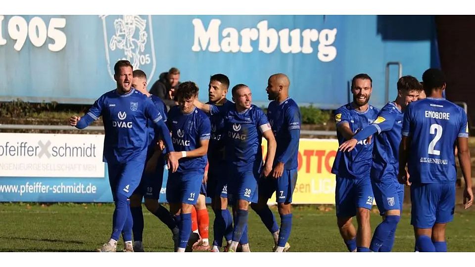 Der VfB Marburg gewinnt in der Fußball-Hessenliga knapp, aber durchaus verdient gegen den SV Darmstadt II. © Jens Schmidt