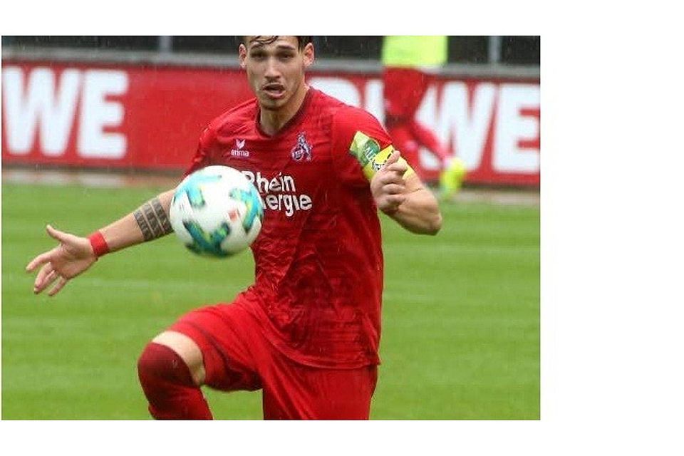 Jonas Hildebrandt erzielt den Ausgleich für die U 21 des 1. FC Köln gegen Borussia Mönchengladbach II. Foto: Dahmen