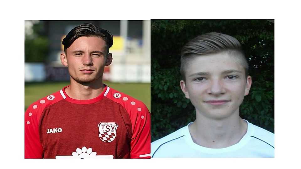 Lukas Scheitler (li.) und Maximilian Schmid sollen mithelfen, dass der VfB Straubing in der Landesliga bleibt 