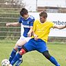 Zu viele Chancen ungenutzt ließ Pöcking um Clemens Link (l.) bei Adrian Lechs FSV.