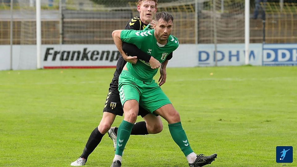 Shaban Rugovaj (grünes Trikot) verlässt Großbardorf zum zweiten Mal in seiner Karriere.