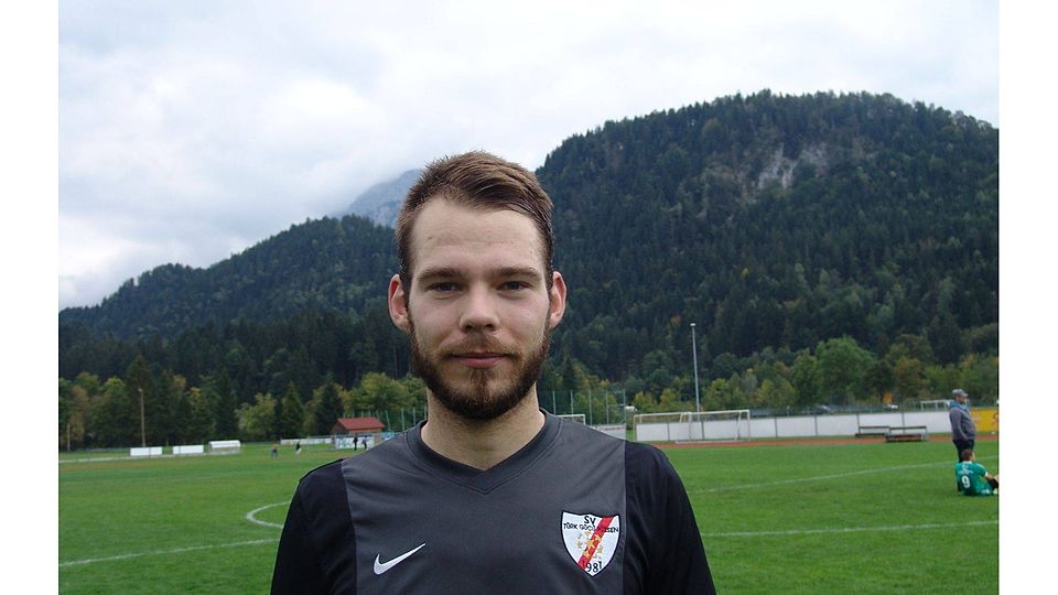 Philipp Rasel (25), Mittelfeldspieler bei Türk Gücü Füssen.              Foto: Werner Hacker