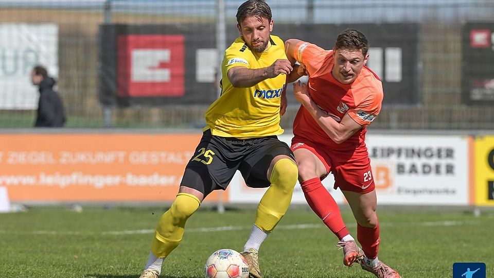 Alexander Seidel (li.) verlässt die SpVgg Bayreuth nach einem Jahr wieder und wechselt in die Regionalliga Nordost.