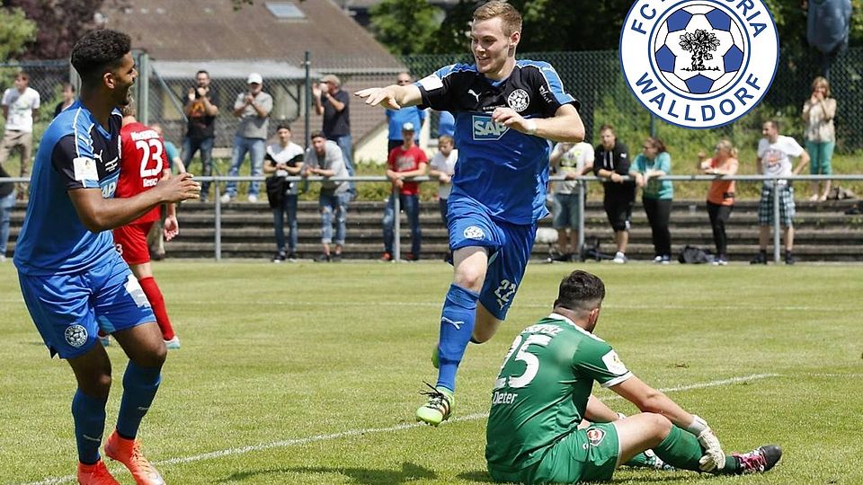 Marcel Carl darf in Zukunft wieder über Treffer beim FCA Walldorf jubeln.