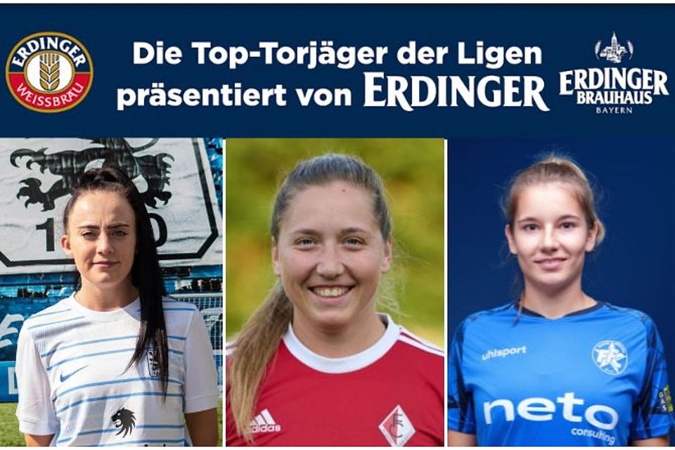 Lena Zaindl (mi.) führt die Torschützinnenliste an, Kira Winter (r.) und Stefanie Stepberger (l.) können aber immer noch aufholen.