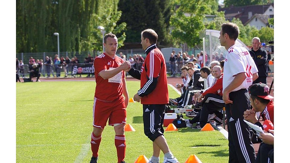 Michael Eberhardt (re.) brachte den Erfolg zurück zum FC Coburg.