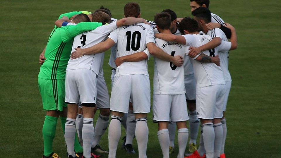 Mannschaftlich geschlossen - so präsentiert sich der TSV Sonnefeld. F: Stöcklein