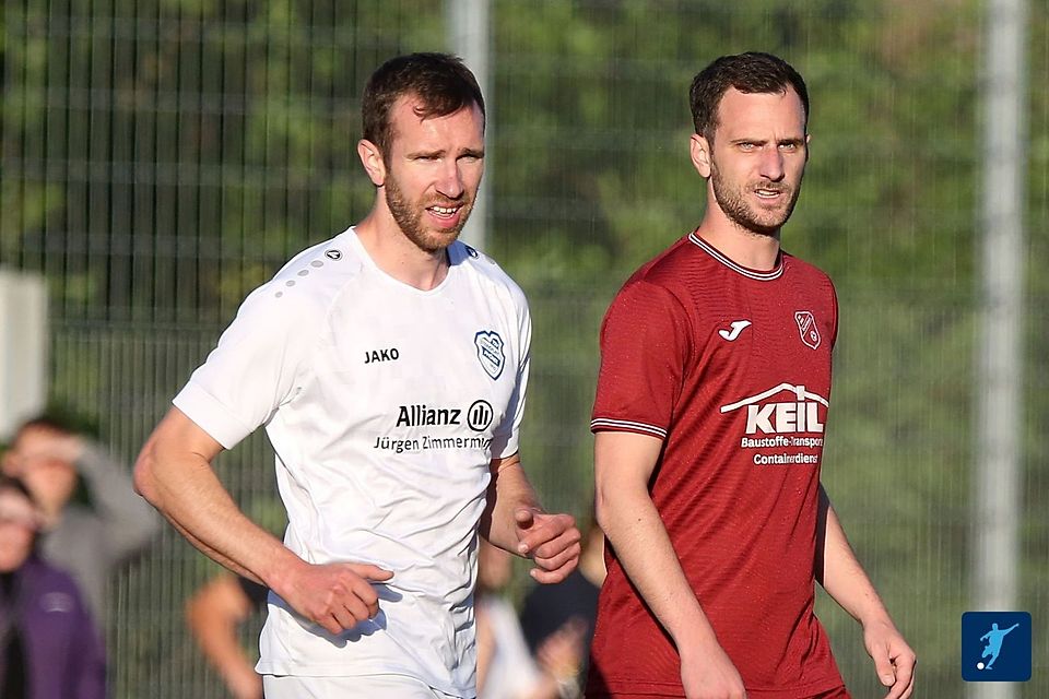 Die Aufstiegstrainer nebeneinander. David Beckmann von der SG 2000 Eschelbach (r.) und Ben-Richard Prommer.