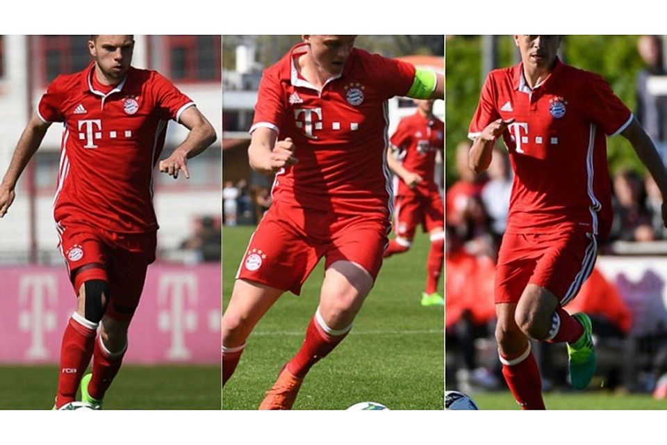 Die Zukunft des FC Bayern? Manuel Winzheimer, Felix Götze, Oliver Batista-Meier (v.l) F: Leifer