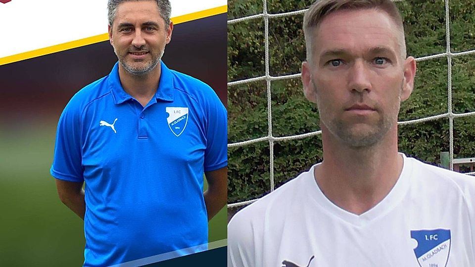 Alexi Triantafilldis (l.) ist nach drei Spielen nicht mehr Trainer des Oberligisten 1. FC Mönchengladbach. Für ihn übernimmt Stefan Laucke.