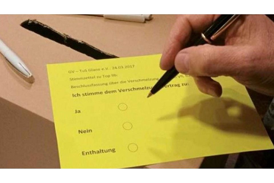 Die Glaner hatten die Wahl – und haben sich gegen eine Verschmelzung entschieden. Foto: Stefan Alberti