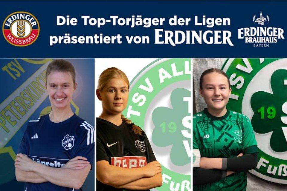 Lea Aschenbrenner (mi.) führt in der Torjägerliste der Kreisklassen.