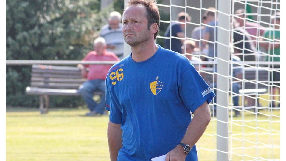 Laubsdorfs Trainer Sven Goertz. F: Sven Bock