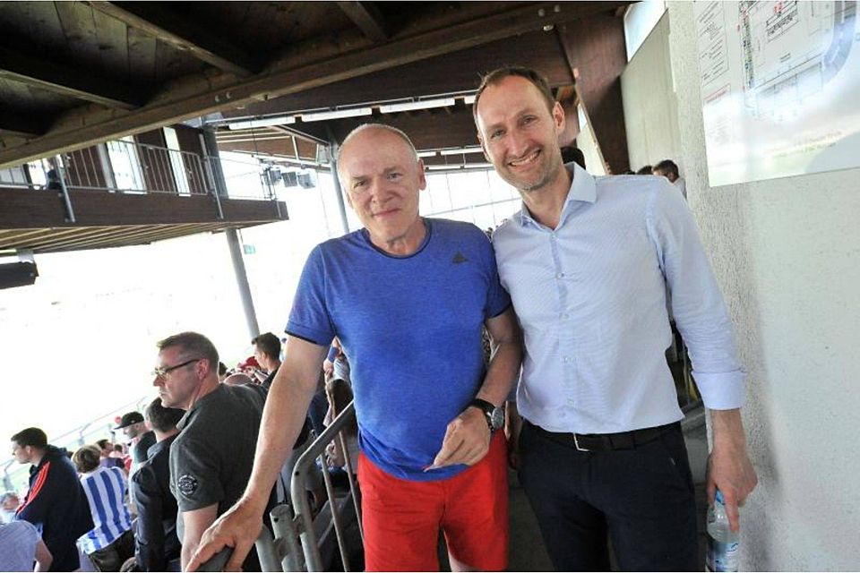 Das Verantwortlichen für die jüngst-erfolgreiche Bayern-Nachwuchsarbeit: Hermann Gerland und Jochen Sauer.
