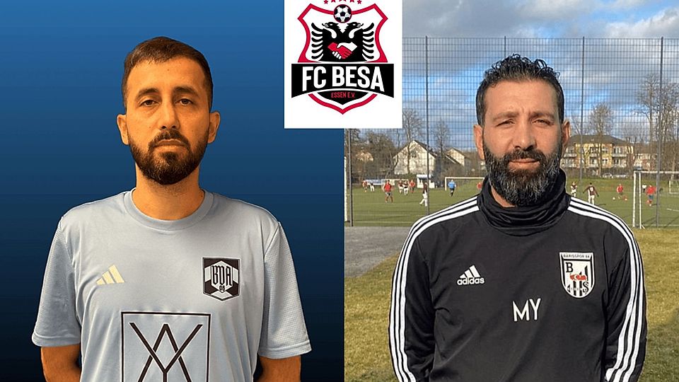 Erkan Kizilkaya (l.) und Mustafa Yüksel (r.) übernehmen beim FC Besa Essen