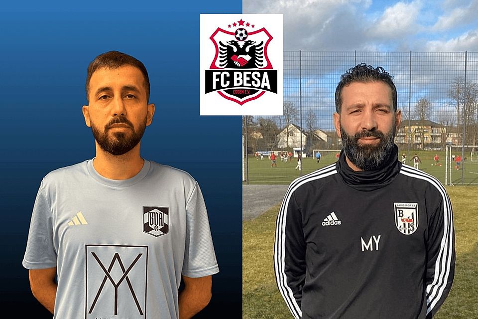 Erkan Kizilkaya (l.) und Mustafa Yüksel (r.) übernehmen beim FC Besa Essen