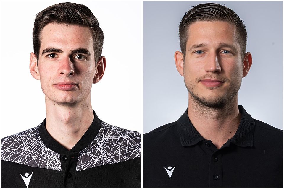 Sven Ziegler (links) leitet Spiele in der 2. Liga regional. Patrick Rogalla, Leiter der Abteilung Schiedsrichter des FVRZ, pfeift Spiele in der Promotion League.