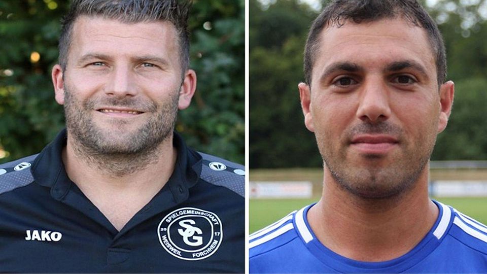 Frank Kocur (links), Trainer des SV Breisach und Gehad Hassoun, Trainer des FV Nimburg, haben den Aufstieg fest im Blick. | Fotos: Vereine
