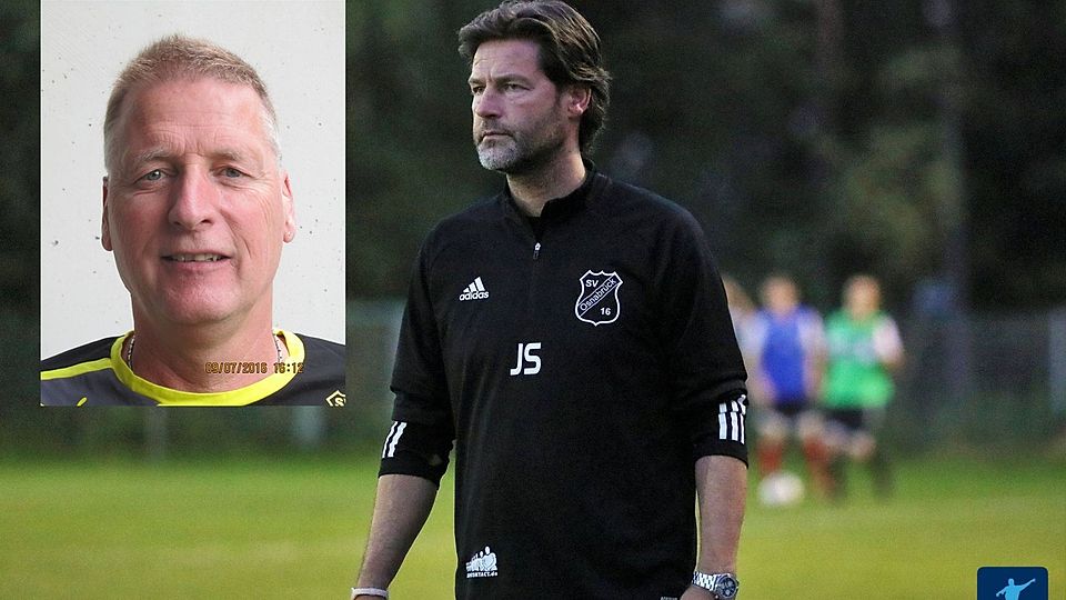 Jörg Sieckmann bleibt Trainer beim Spielverein 16. Das gab Teammanager Rüdiger Heidt (kleines Bild) im Interview bekannt.