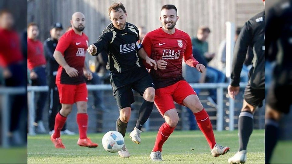 Für Äpfingen (links Julian Fischbach) ging es nach dem deutlichen Sieg gegen Wain (hier Andre Walcher) in Richtung Tabellenmittelfeld.