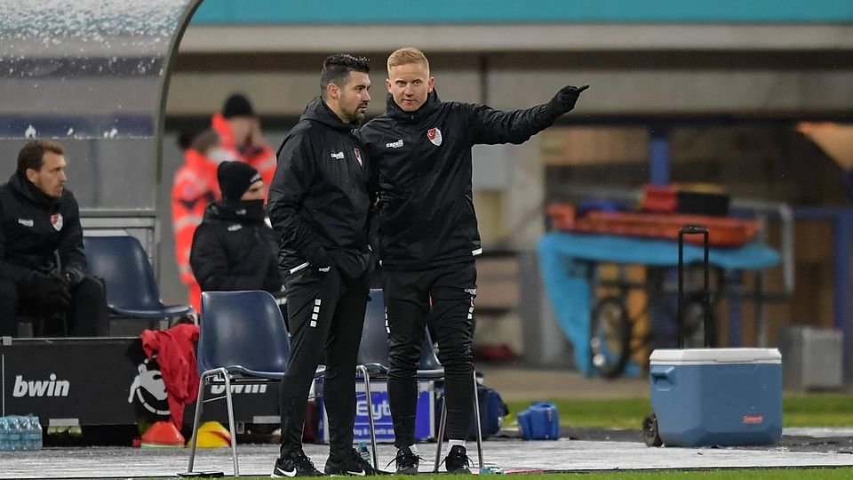 Nicolas Masetzky (r.) und Alper Kayabunar sind seit ihrer gemeinsamen Zeit als Co-Trainer bei Türkgücü München befreundet.