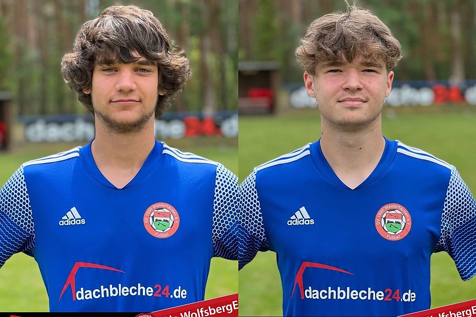 Paul Malte Winter (links) und Dominik Roy Könemann sind neu beim SV Westerhausen.