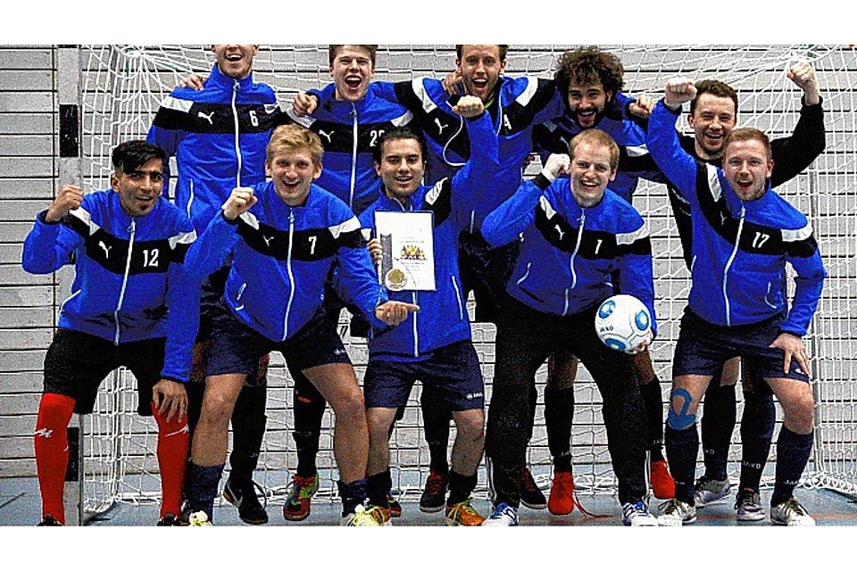 Holte die Futsal-Meisterschaft im Kreis Kiel: Das Team des Post- und Telekom-SV, das die größte Erfahrung im Umgang mit den Futsal-Regeln besaß. Foto: Yesilyurt
