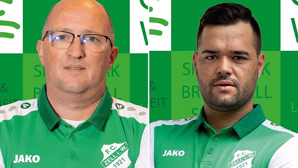 Das künftige Trainergespann des FC Zell: Dirk Tegethoff (links) und Kevin Weiß | Foto: KW Fotovideo & Sandro D.