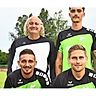 Der Trainer Klaus Kämmerer und vier seiner neuen Hoffnungsträger. Oben rechts: Fabio Andretti. Unten von links: Ömür Karatas und Markus Großhans. Foto: Günter Bergmann