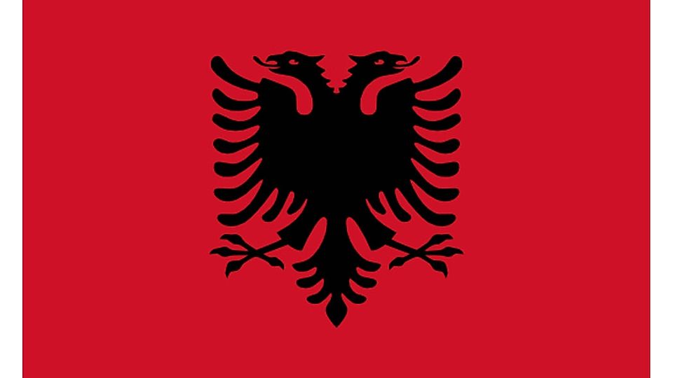 Die Flagge Albaniens. Foto: Internet.
