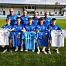 vorne von links nach rechts: Johannes Zieringer, Anton Poschinger, Elias Werner, Jonas Rasshofer, Samuel Fischer   hinten von links nach rechts: Sportlicher Leiter Thomas Anetzberger, Co-Trainer Dominik Hellauer, Trainer Anton Autengruber und Torwarttrainer Karl-Heinz Autengruber