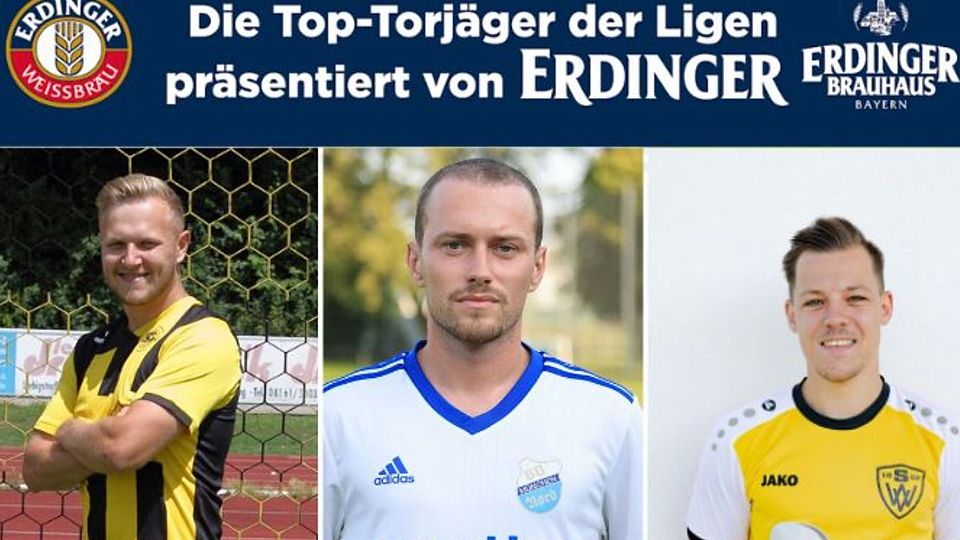 Die führenden der Torjägerliste in der Bezirksliga Nord. 
