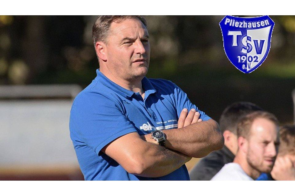 Die Zusammenarbeit von Trainer Thomas Schwend und dem TSV Pliezhausen wurde um ein weiteres Jahr verlängert.F: Baur