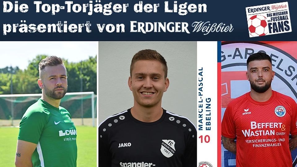 Christoph Hollinger (mi.) liegt vorne im ERDINGER-Ranking. Gefolgt wird er von Dominic Reisner (li.) und Marcel-Pascal Ebeling.
